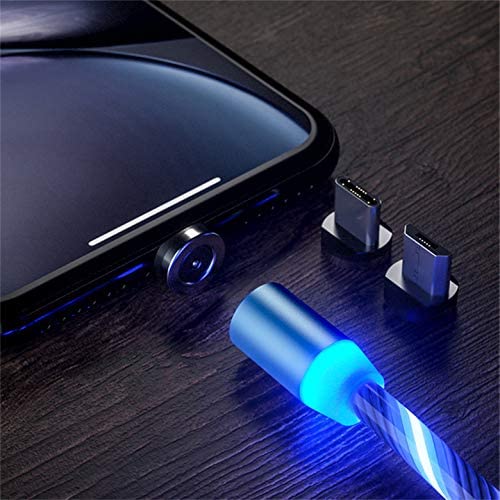Fast 3 in 1 Multiple Pin With LED Light Magnetic Charging Charging Pad - Assorted colour