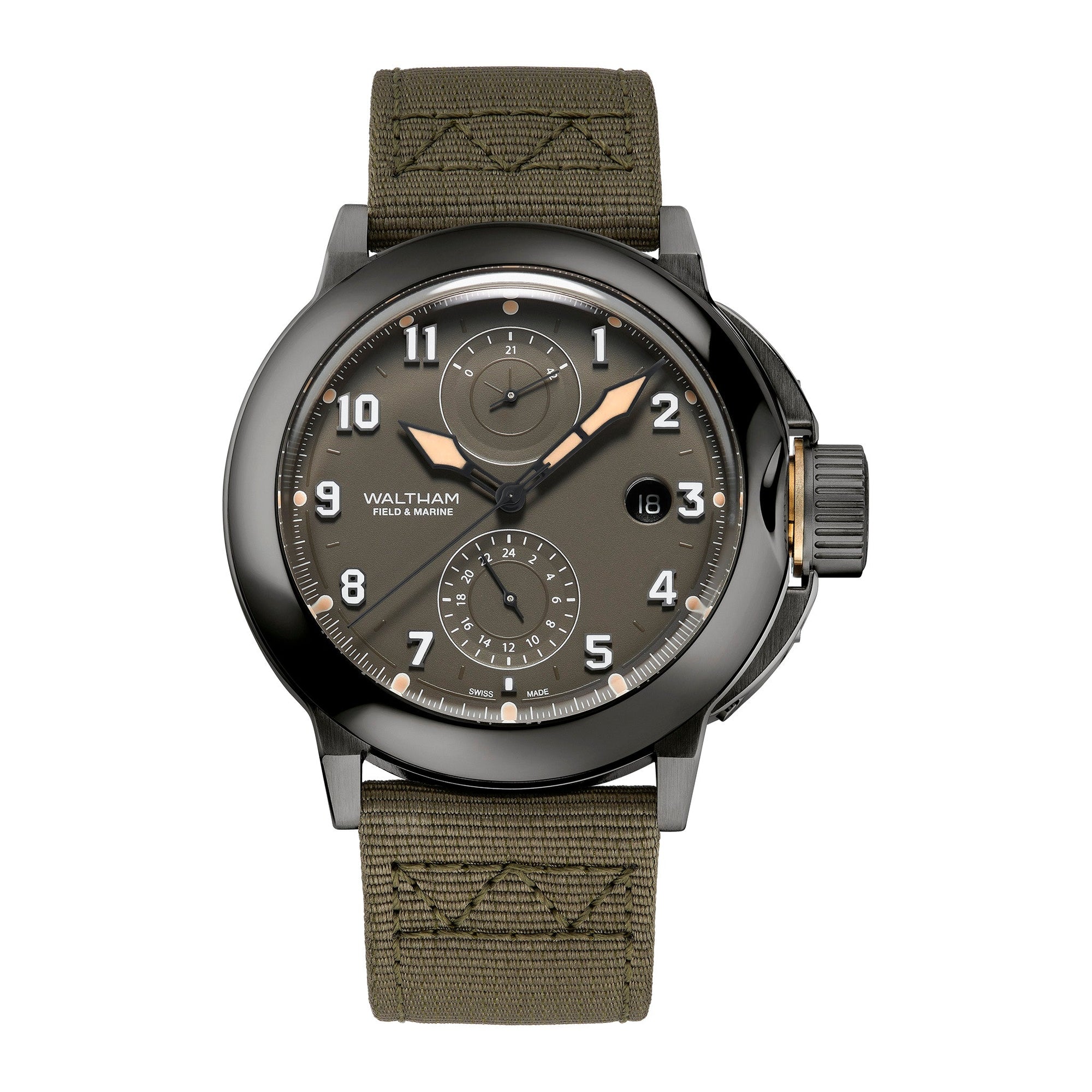 Field & Marine Dual Time Gunmetal Grey
