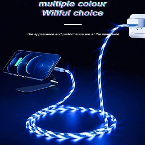 Fast 3 in 1 Multiple Pin With LED Light Magnetic Charging Charging Pad - Assorted colour