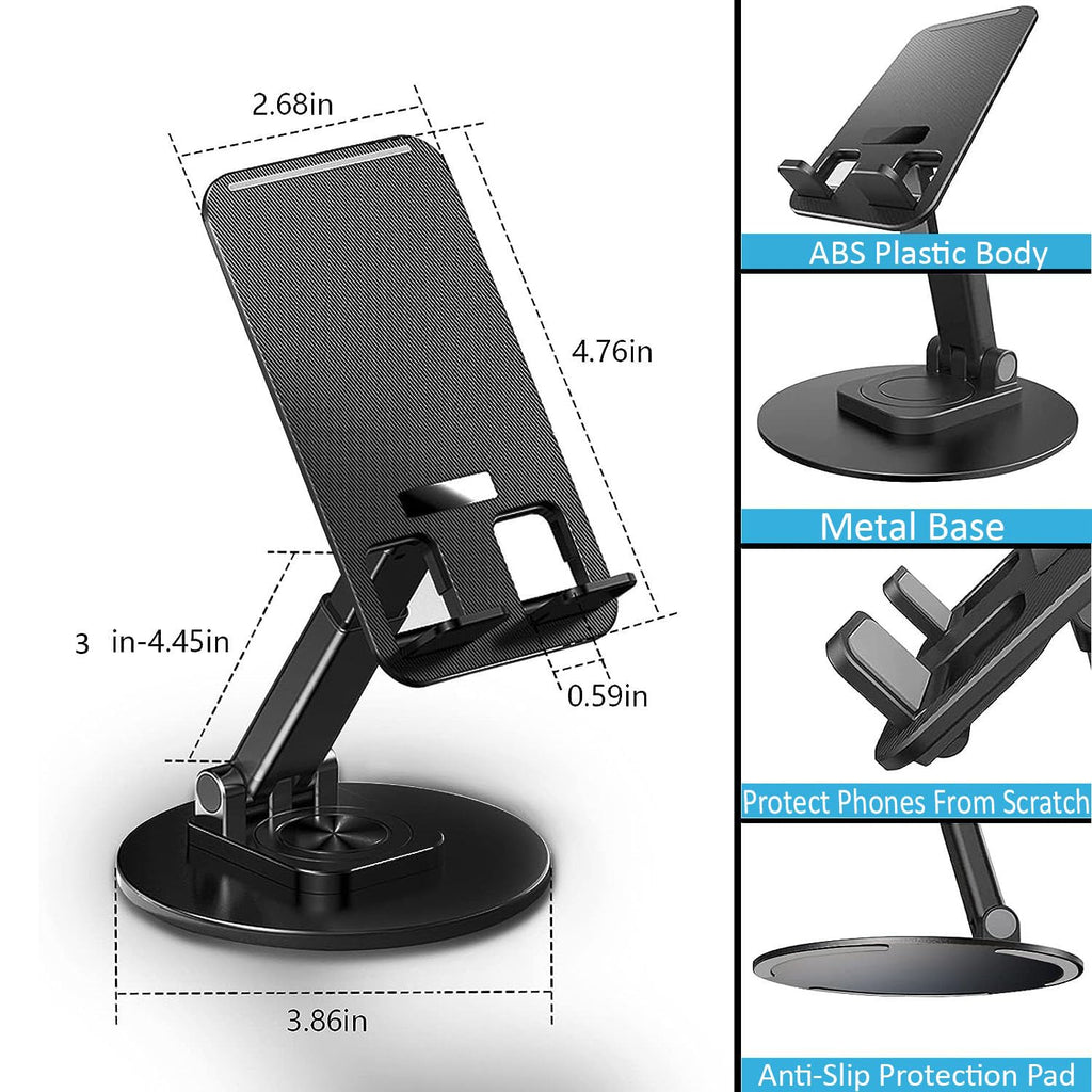 Mobile Phone Stand 360 Rotation Height and Angle