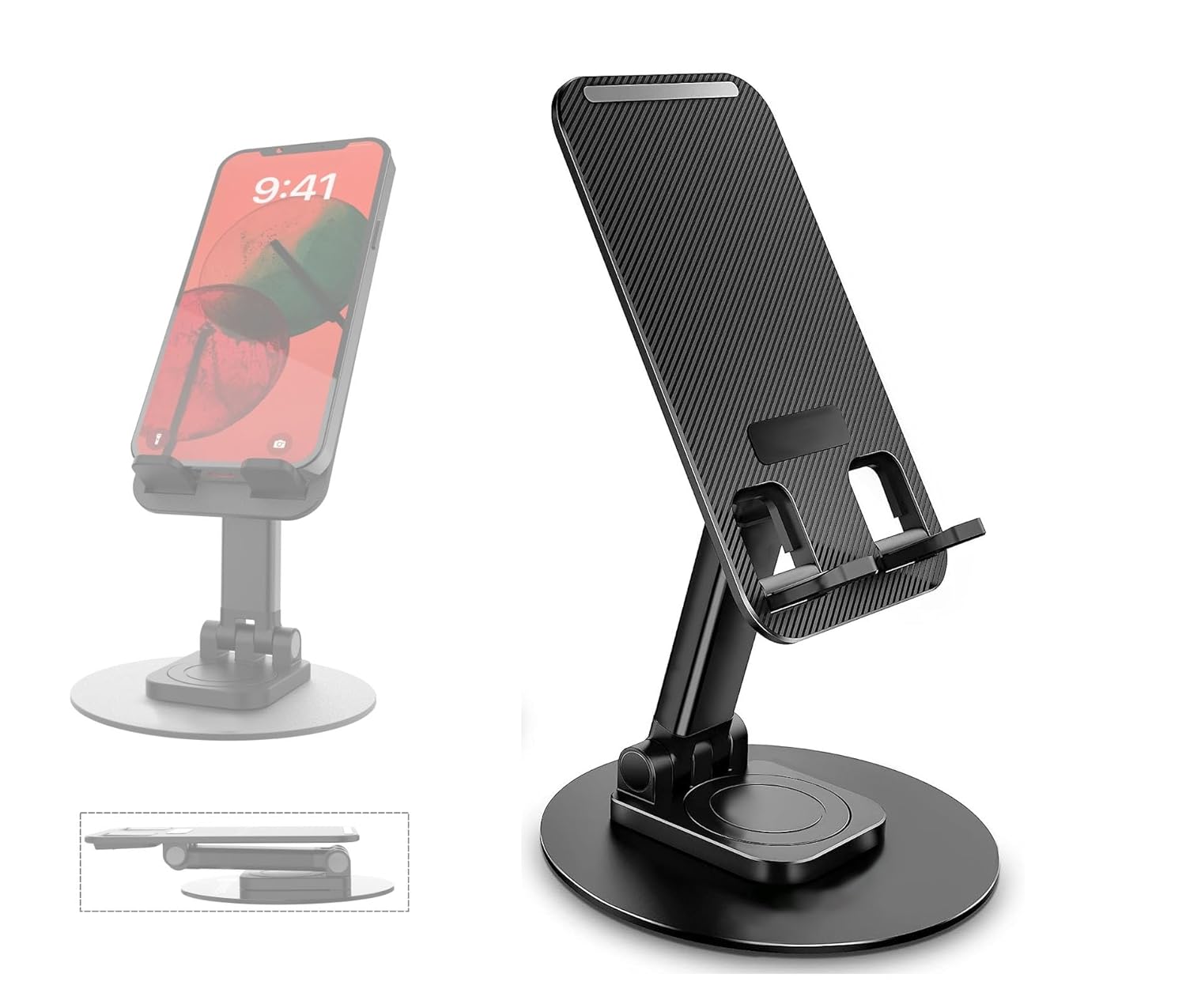 Mobile Phone Stand 360 Rotation Height and Angle
