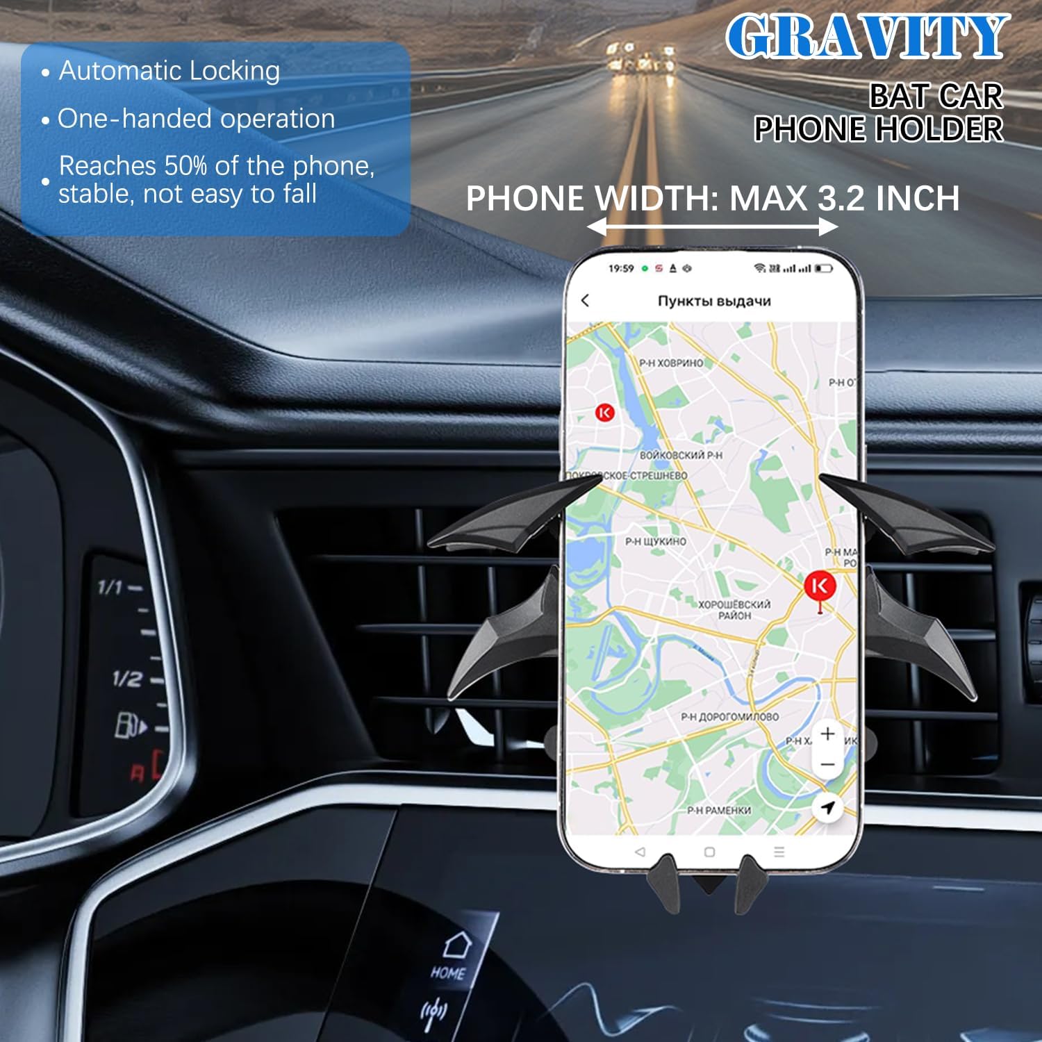 Phone Batman Car Holder in Car