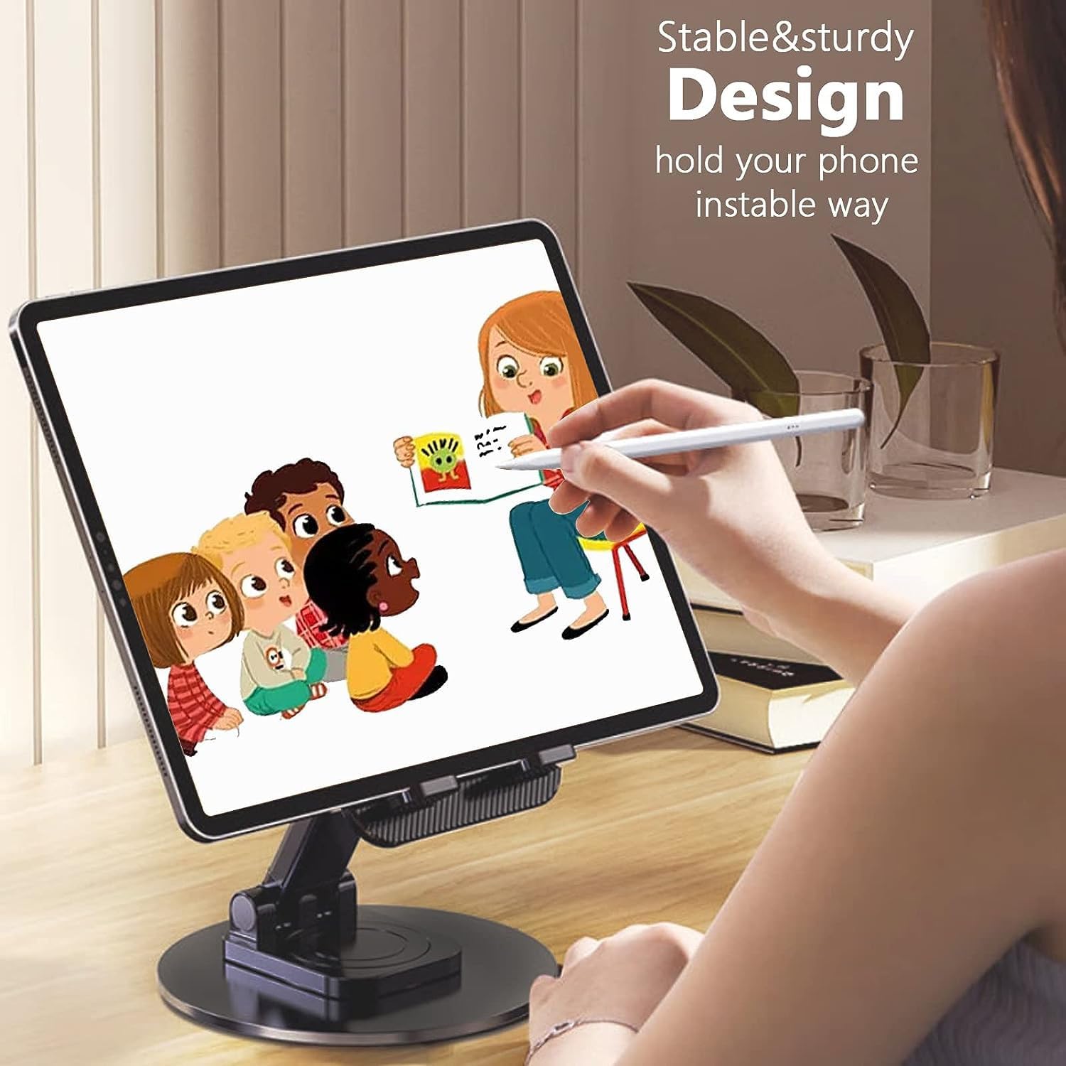 Mobile Phone Stand 360 Rotation Height and Angle