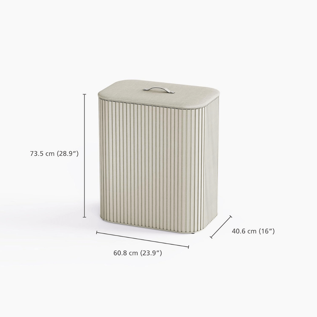 SortLuxe™ 90L Bamboo Laundry Sorter