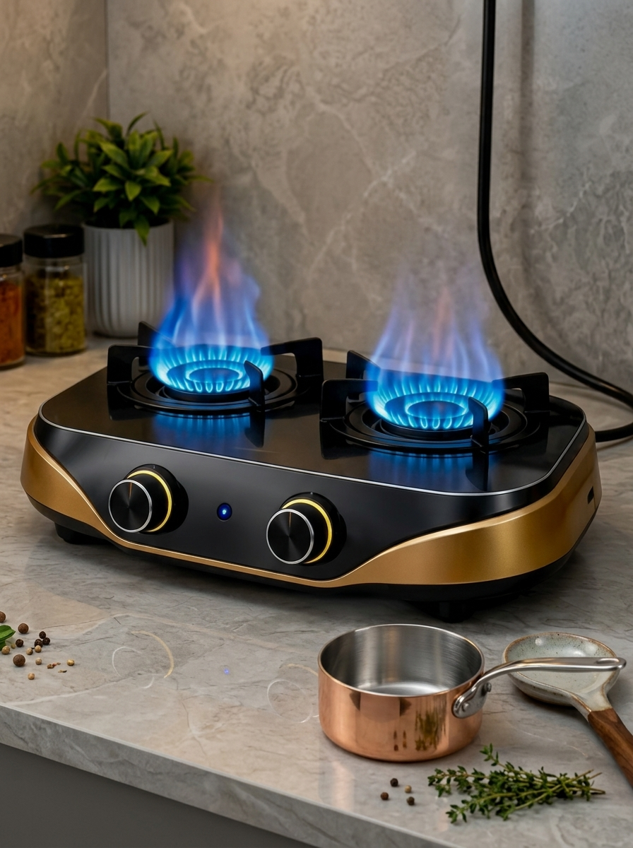 FlareNest™ Dual-Burner Countertop Electric Stove