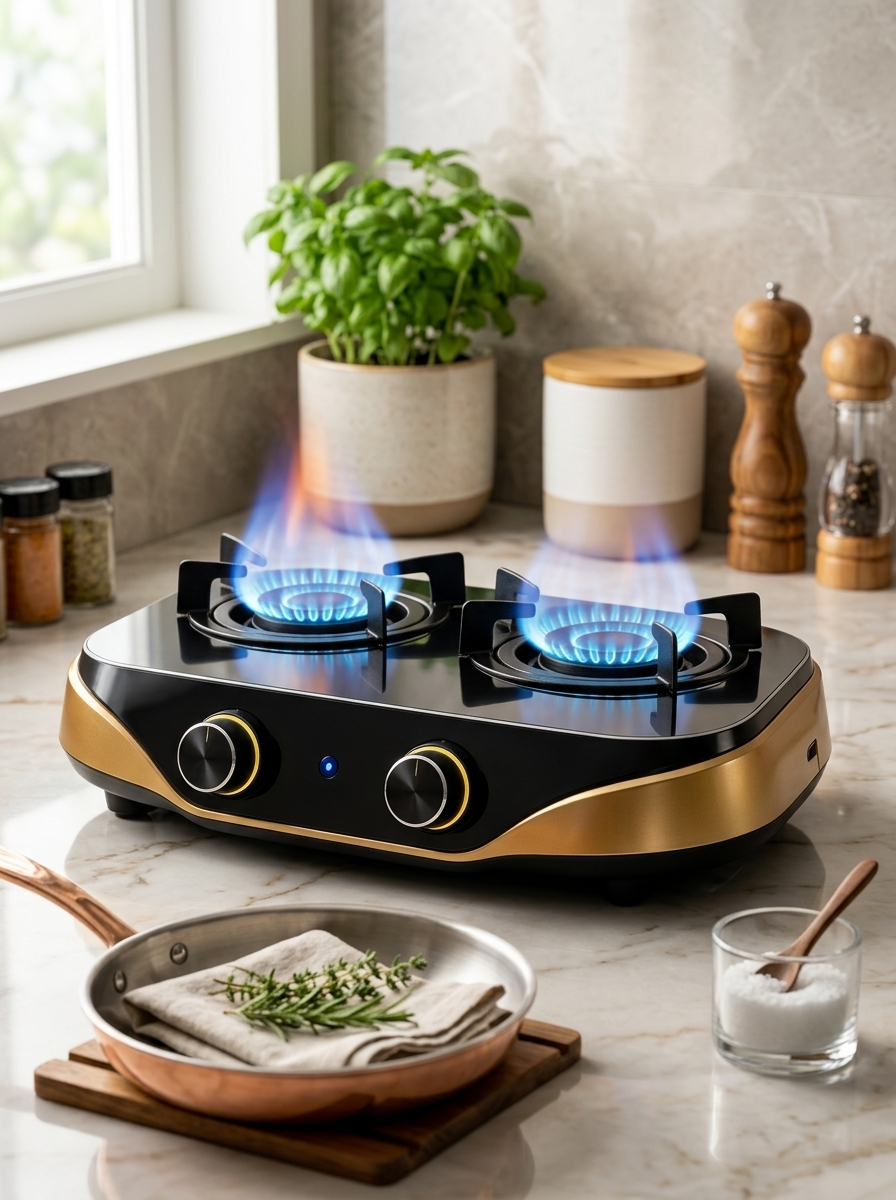 FlareNest™ Dual-Burner Countertop Electric Stove