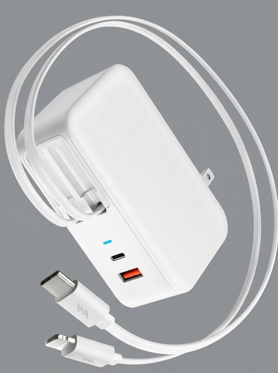 SnapVolt™ 40W Retractable Travel Charger