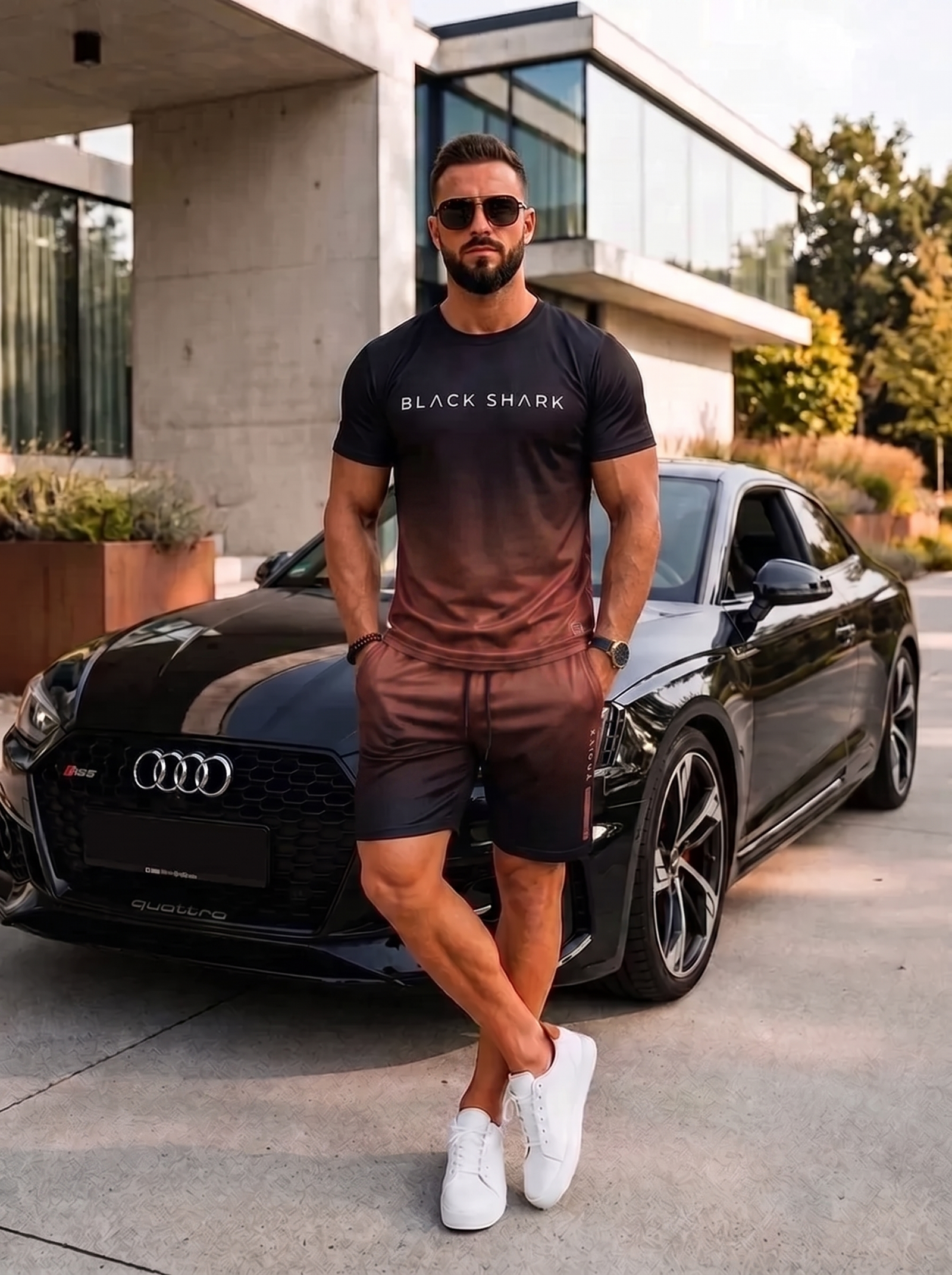 BlackShark™ Men’s Gradient Coord Set - Black Copper