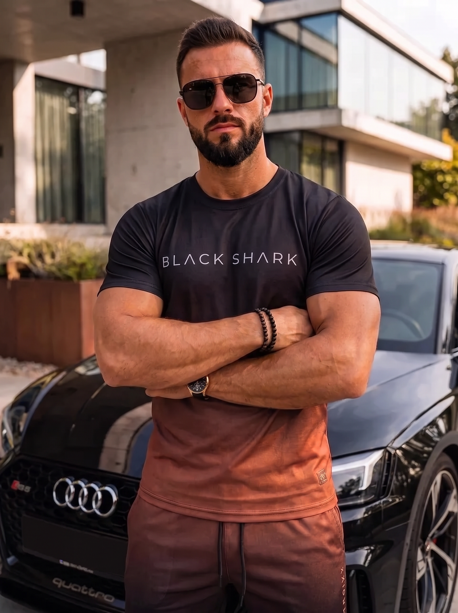 BlackShark™ Men’s Gradient Coord Set - Black Copper